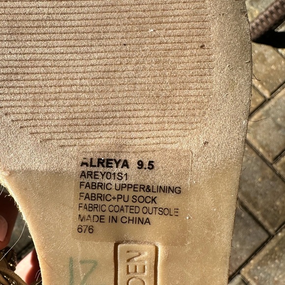 Steve Madden N1460* Womens Alreya Espadrille Bling Wedge Sandals Size‎ 9.5 - Picture 6 of 6